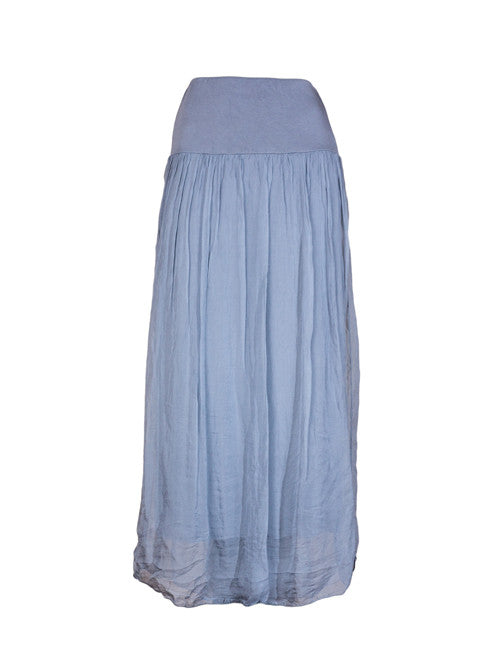 Full length skirt made of 100% silk